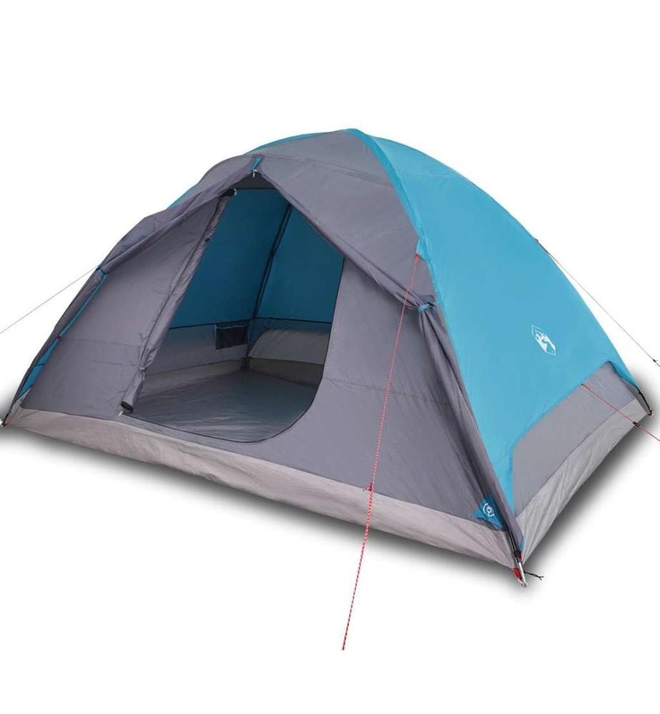 Kuppel-Campingzelt 6 Personen Blau Wasserdicht