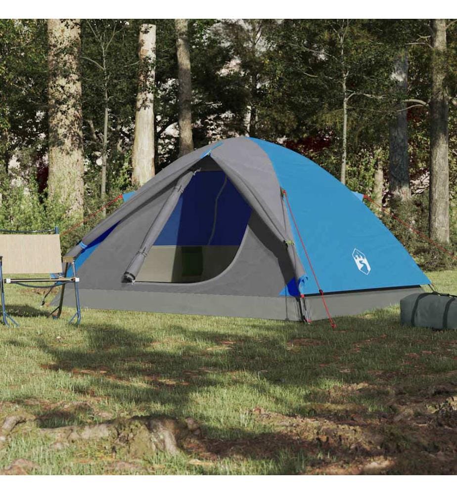 Kuppel-Campingzelt 6 Personen Blau Wasserdicht