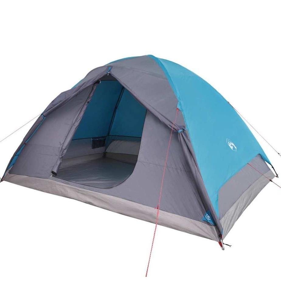 Kuppel-Campingzelt 6 Personen Blau Wasserdicht