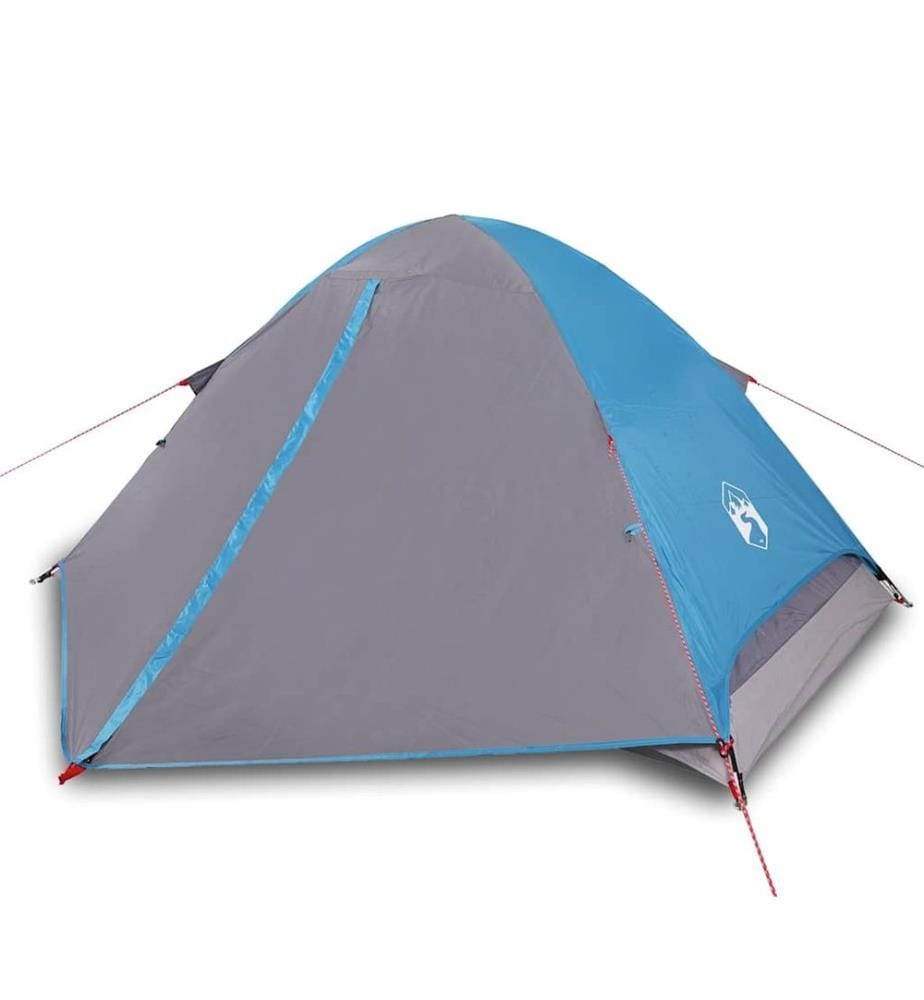 Kuppel-Campingzelt 4 Personen Blau Wasserdicht