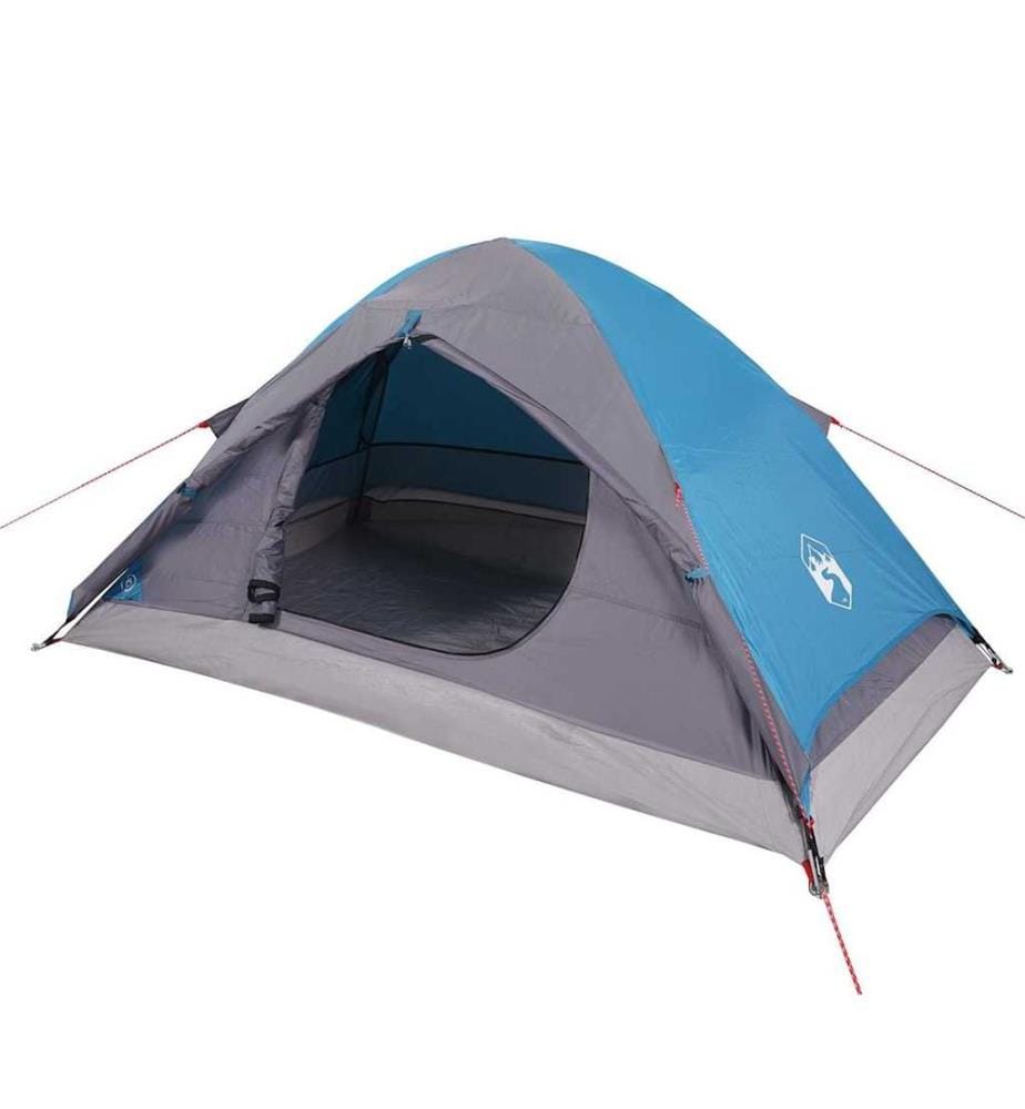 Kuppel-Campingzelt 4 Personen Blau Wasserdicht