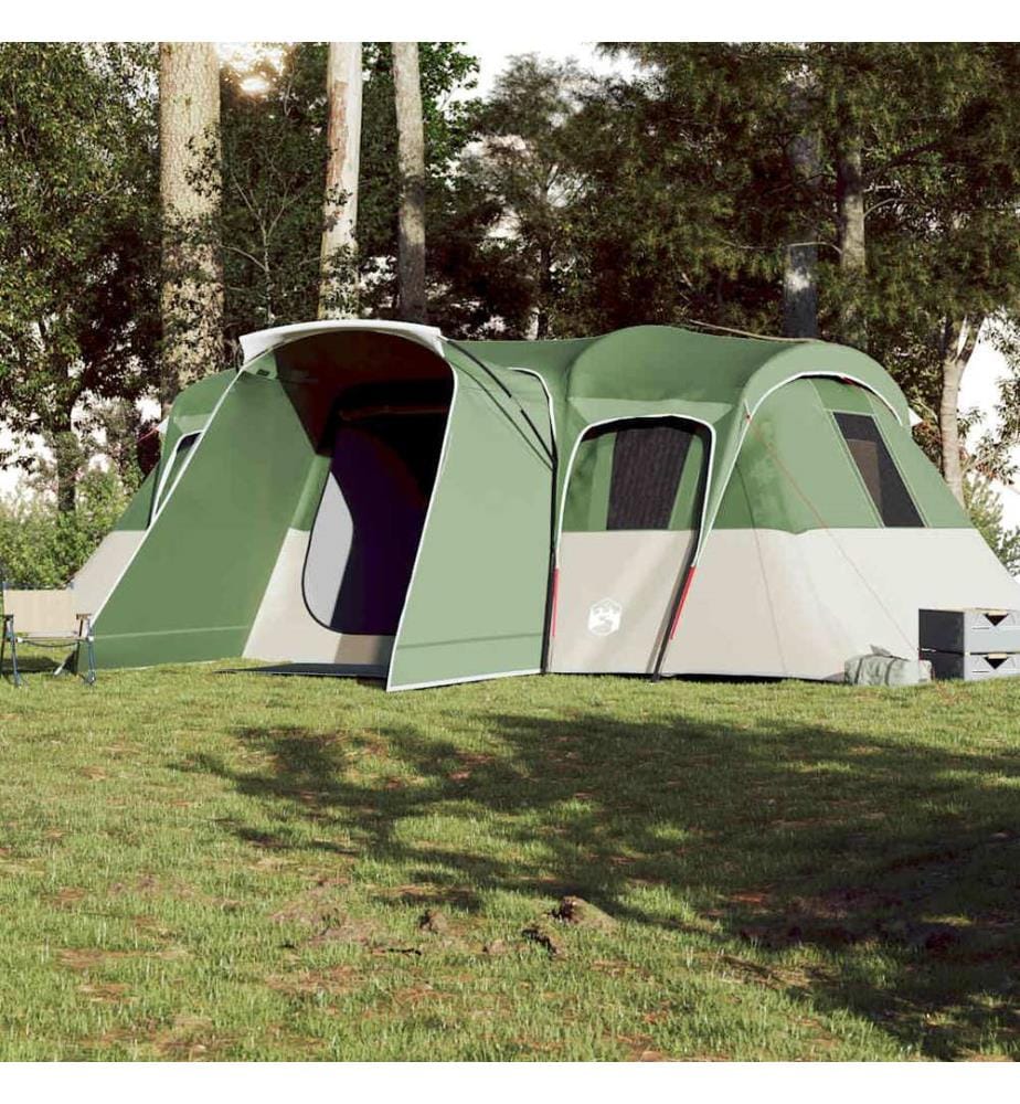 Tente familiale tunnel 16 personnes vert imperméable
