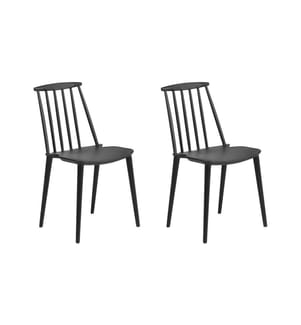 Set di 2 sedie da pranzo VENTNOR Nero