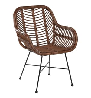 Sedia da pranzo CANORA Rattan Marrone
