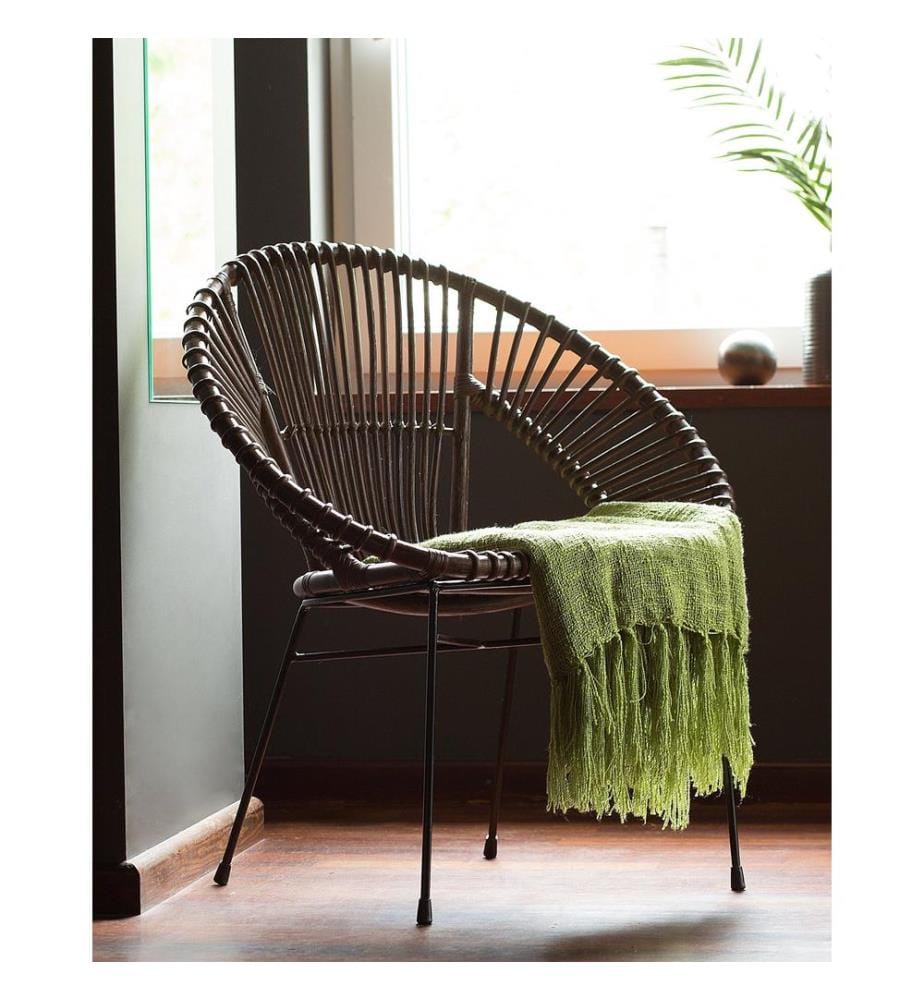 Esszimmerstuhl SARITA Rattan Dunkelbraun