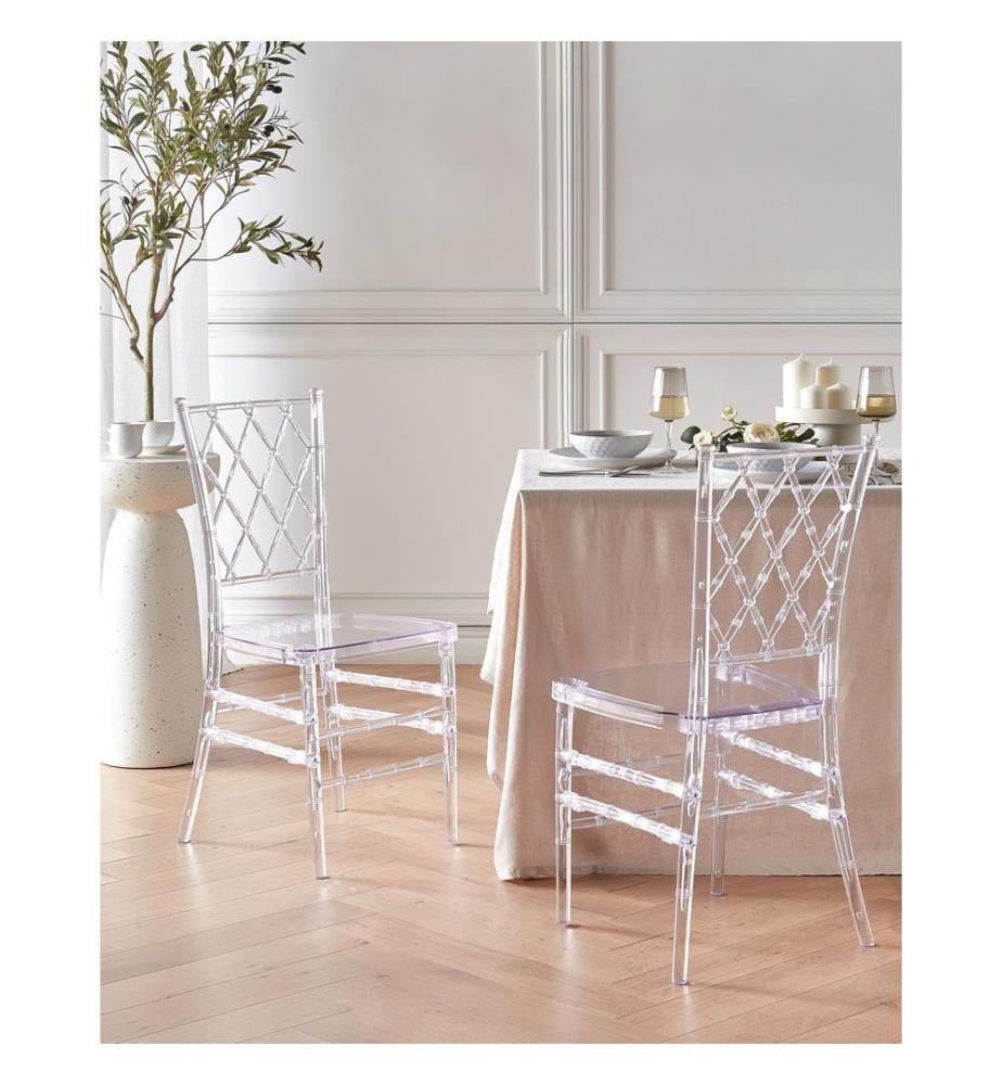 Esszimmerstuhl 2er Set CLARION Transparent