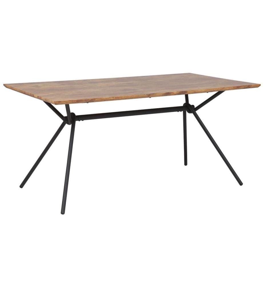 Table de repas AMSTERDAM Marron foncé 160 cm 90 cm