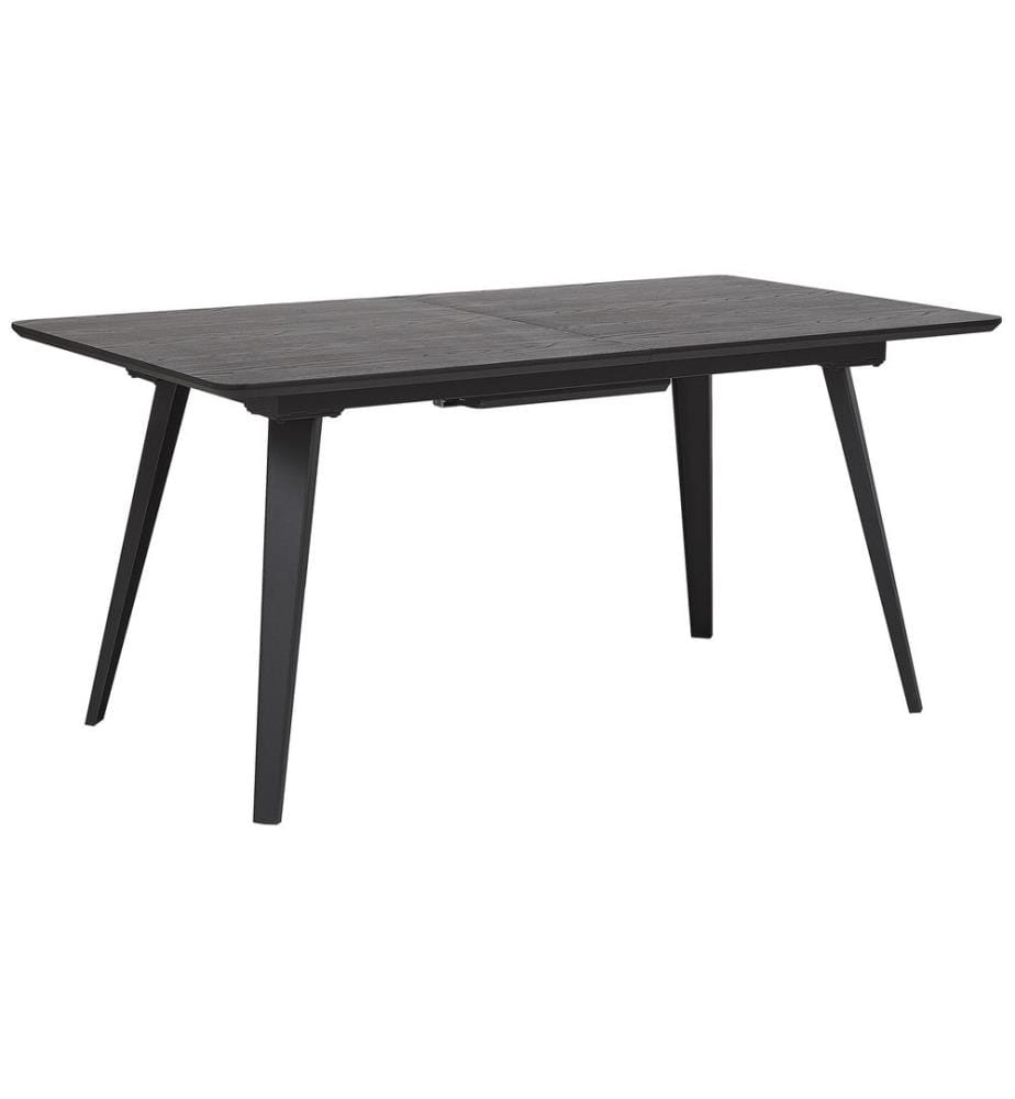 Extending Dining Table IRVINGTON Black 160/200 cm 90 cm