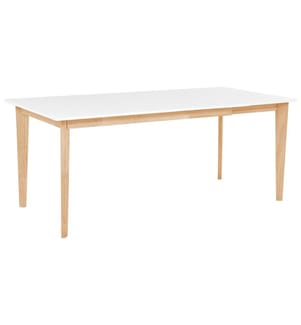 Table de salle à manger extensible SOLA Blanc 140/180 cm 90 cm