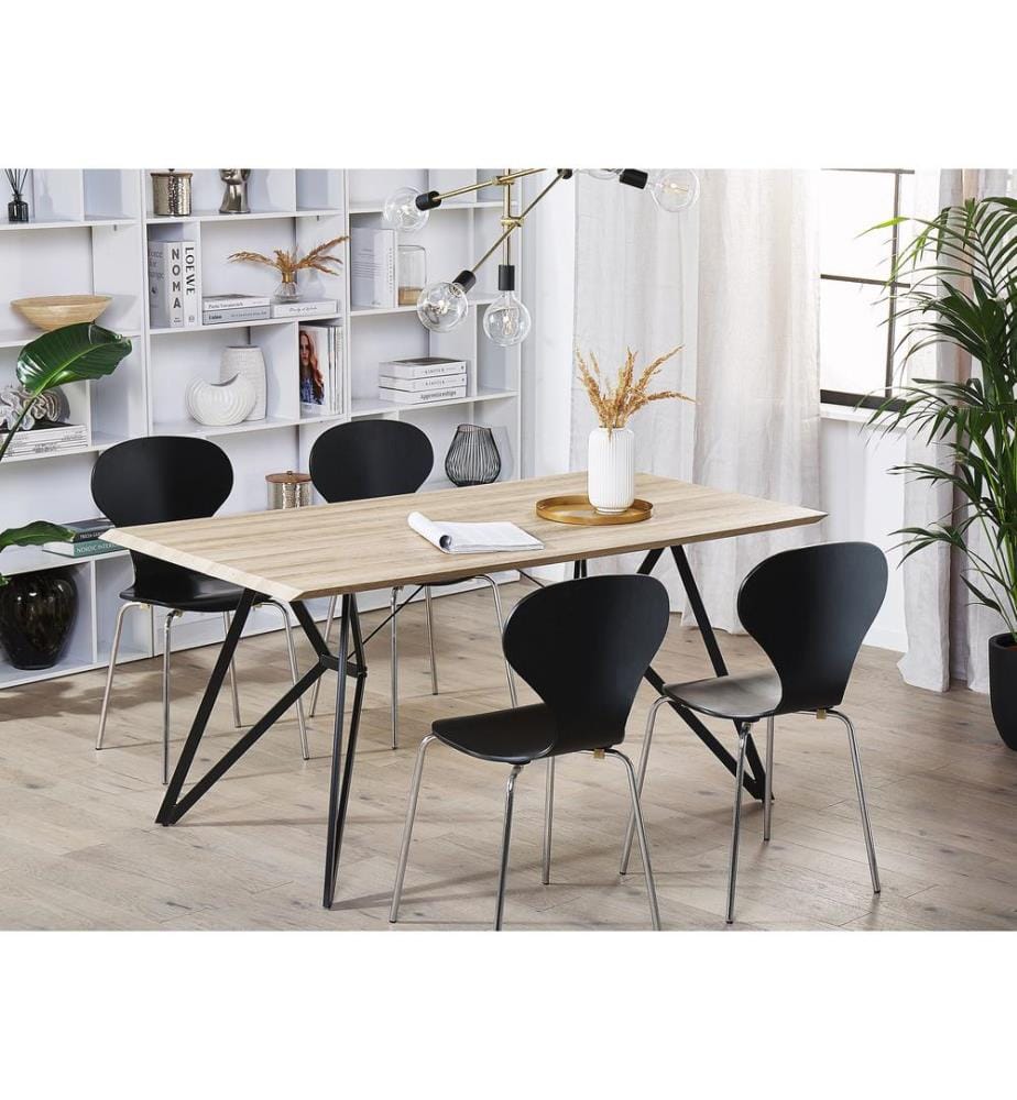 Table de repas BUSCOT Marron clair 160 cm 90 cm