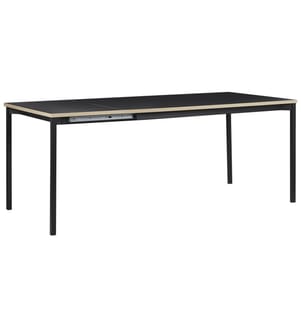 Table de salle à manger extensible AVIS Noir 140/190 cm 90 cm