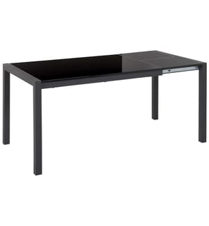 Table de salle à manger extensible GRANADA Noir 120/160 cm 80 cm