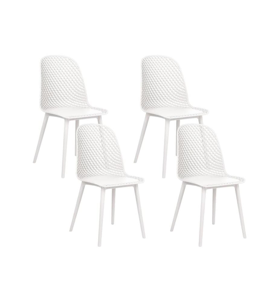 Esszimmerstuhl 4er Set EMORY Weiss