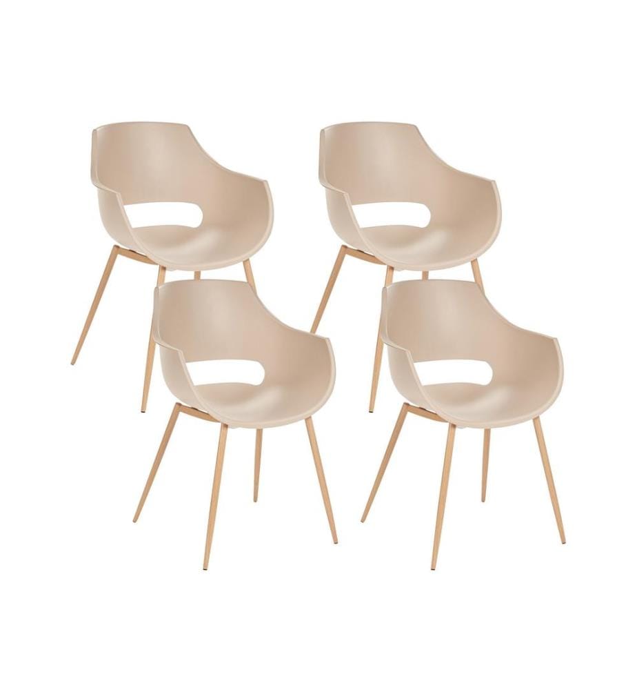 Esszimmerstuhl 4er Set MILLERS Beige