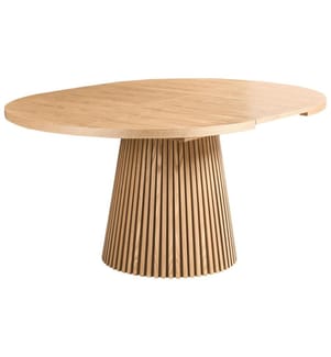 Table de salle à manger extensible MOORE Frêne clair 120/160 cm 120 cm