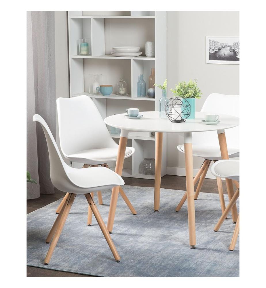 Esszimmerstuhl 2er Set DAKOTA Weiss