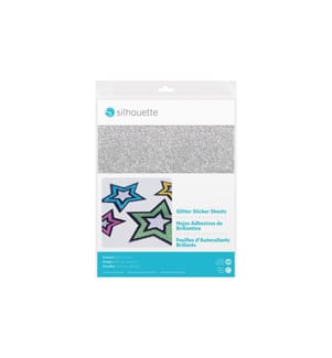 SILHOUETTE - Stickerpapier Glitter Silber