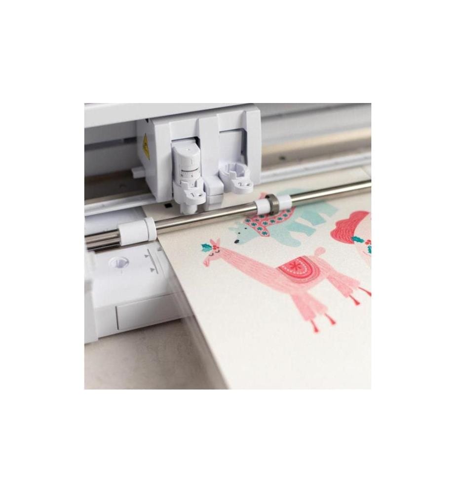 SILHOUETTE - Papier autocollant Glitter Blanc