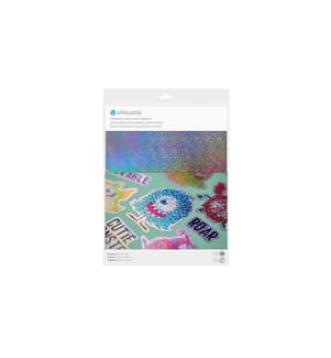SILHOUETTE - Stickerpapier Holographic dots Silber
