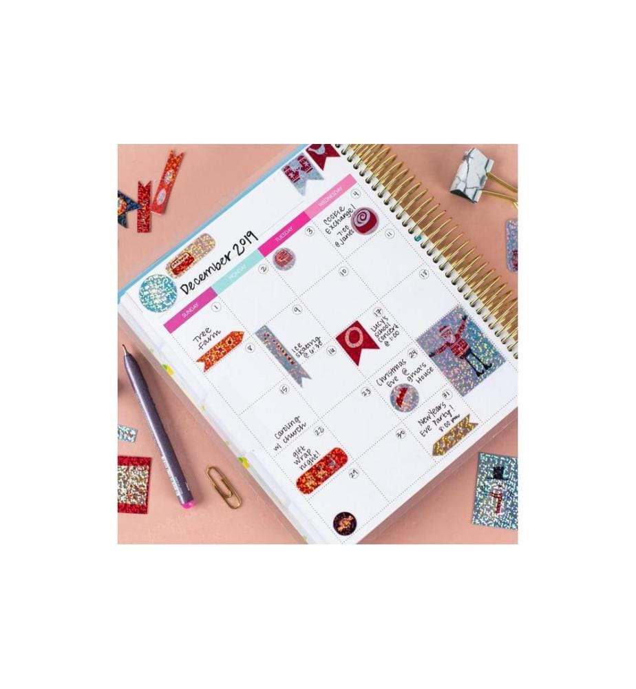 SILHOUETTE - Stickerpapier Holographic dots Silber