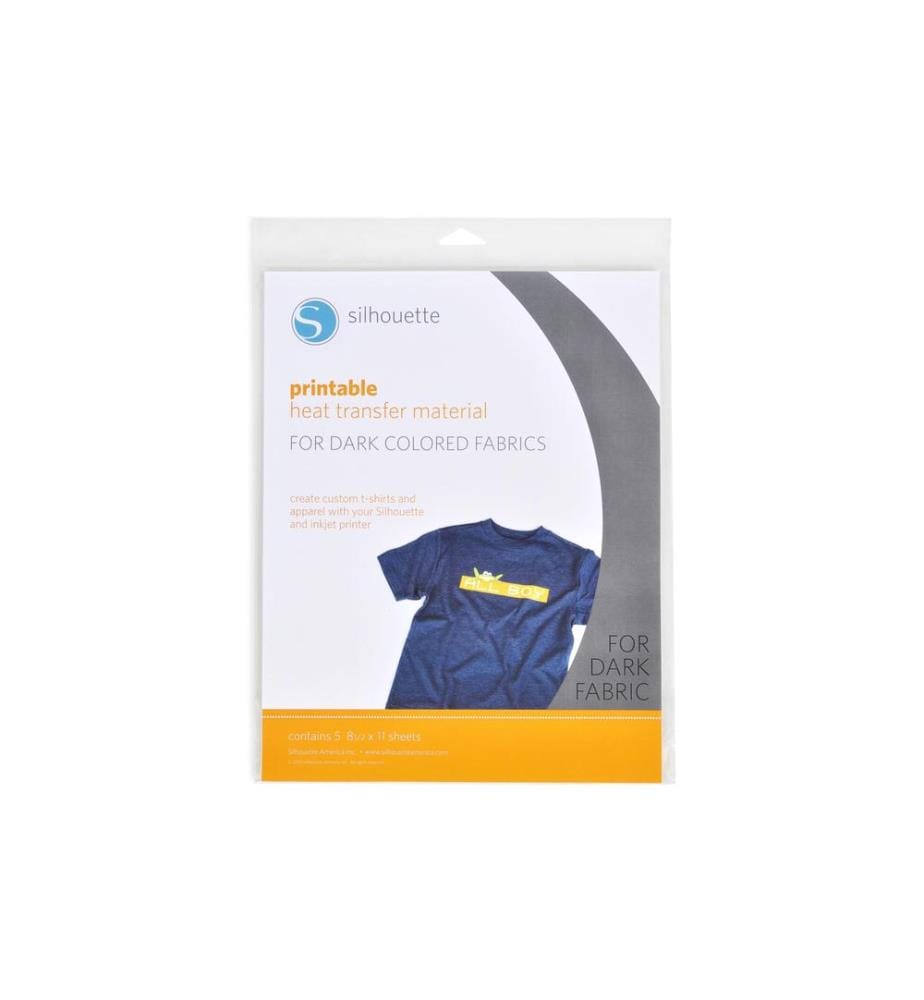 SILHOUETTE - Film thermocollant A4 tissus noirs
