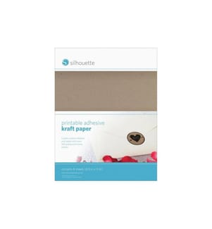 SILHOUETTE - Stickerpapier Bedruckbares Kraftpapier