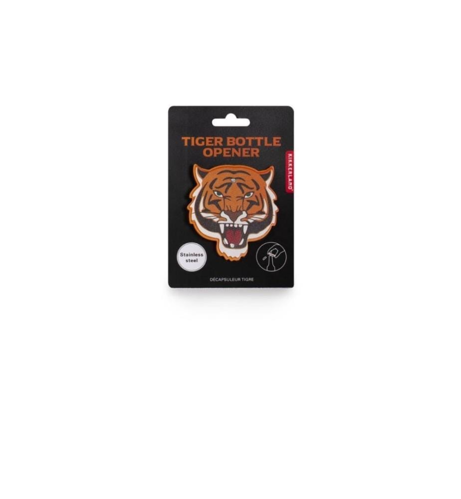 KIKKERLAND - Décapsuleur Tigre Orange