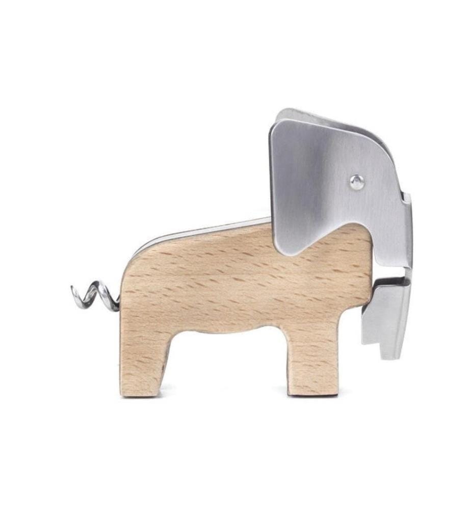 KIKKERLAND - Décapsuleur Éléphant Brun clair