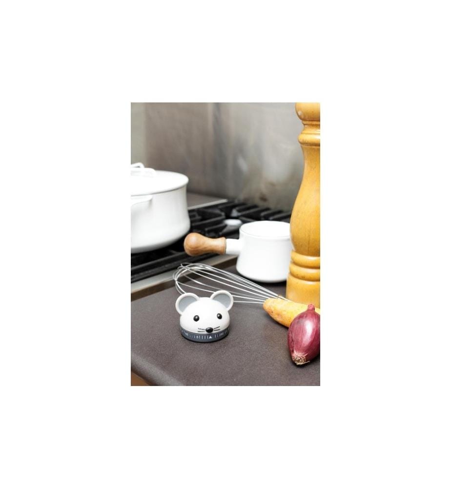 KIKKERLAND - Minuteur de cuisine Souris Blanc