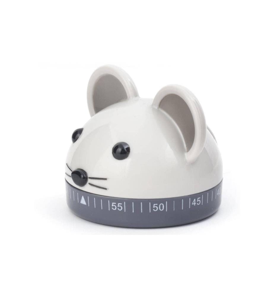 KIKKERLAND - Minuteur de cuisine Souris Blanc