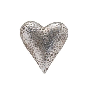 HILL INTERIORS - Objet à exposer Coeur Céramique, argent, 15 cm
