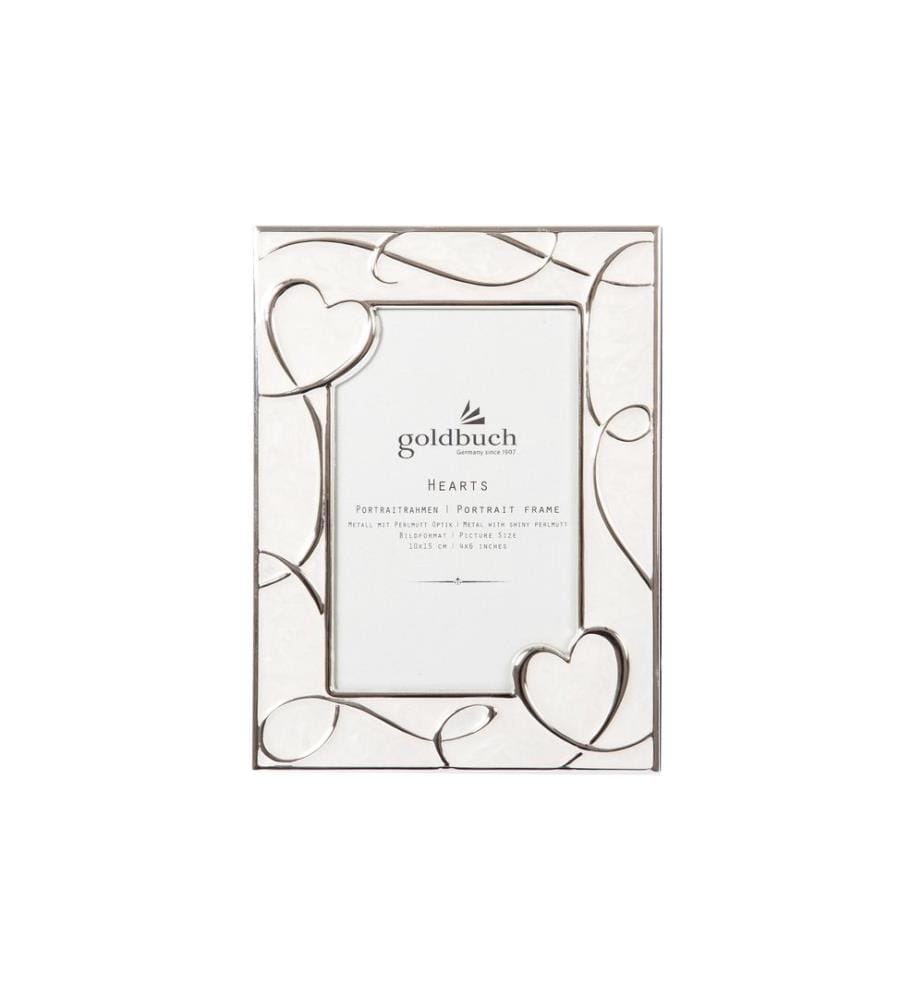 GOLDBUCH - Bilderrahmen Hearts Silber, 10 x 15 cm