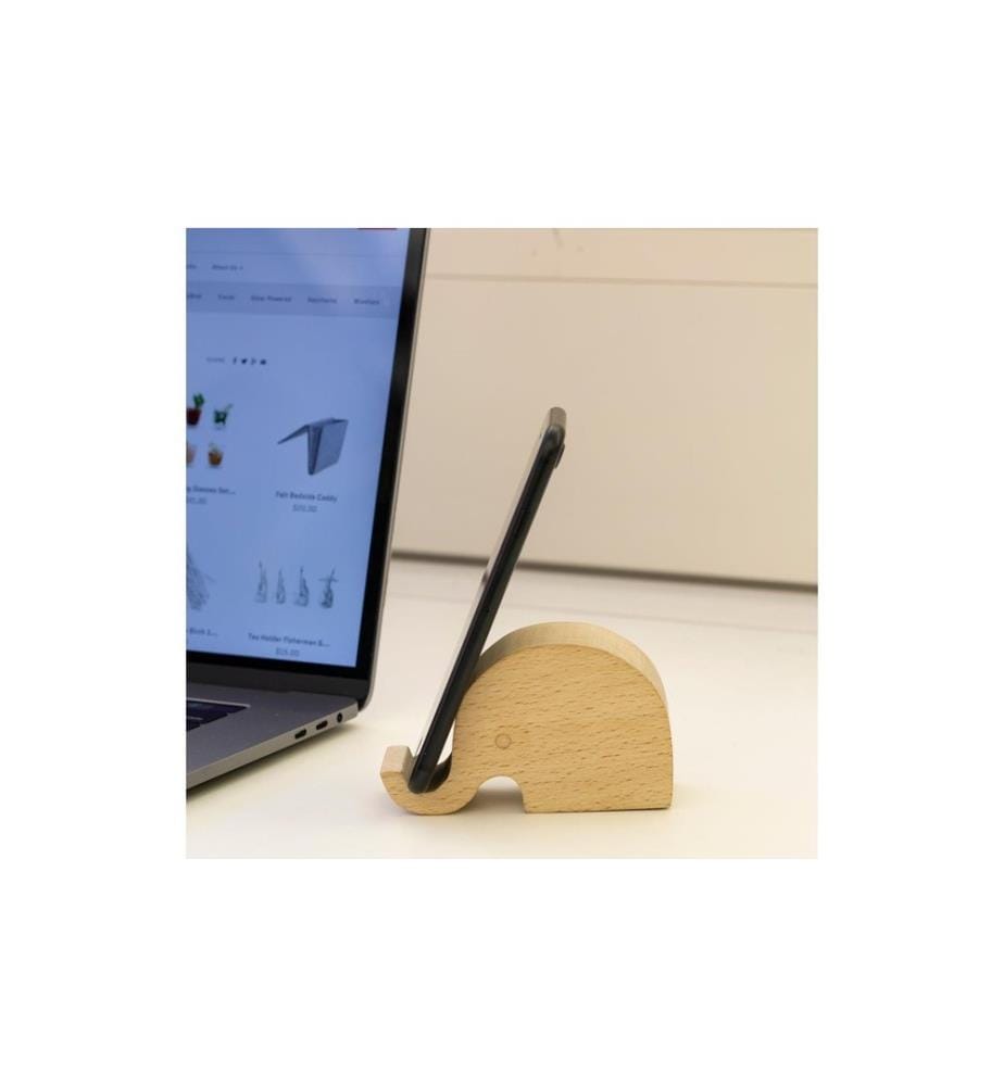 KIKKERLAND - Support pour smartphone Éléphant, Nature