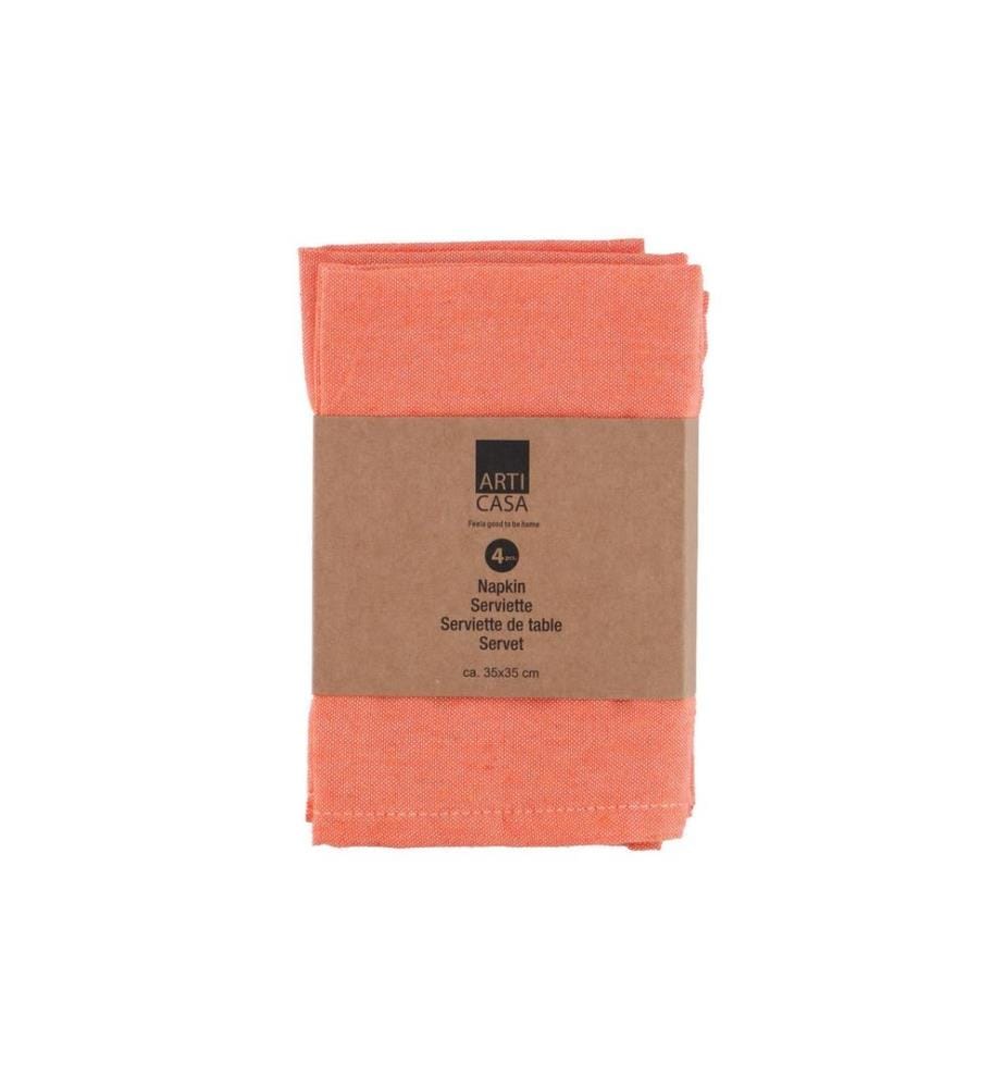 Arti Casa Servietten 35 x 35 cm, Orange