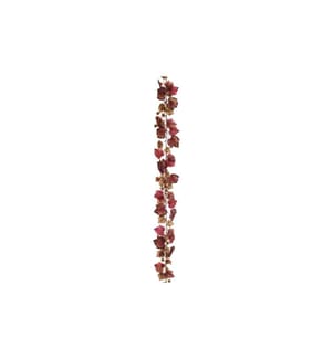 Botanic-Haus Guirlande de feuilles de vigne Bordeaux 190 cm
