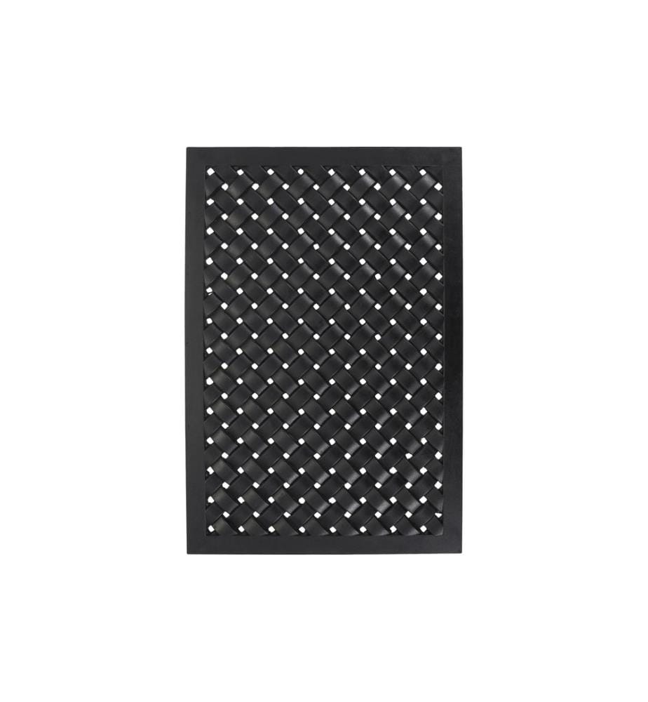 House Doctor Fussmatte Braid, 90 x 60 cm, Schwarz