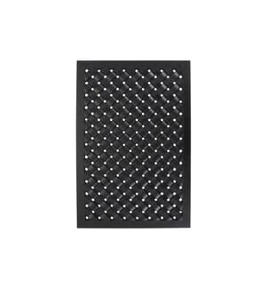 House Doctor Fussmatte Braid, 90 x 60 cm, Schwarz