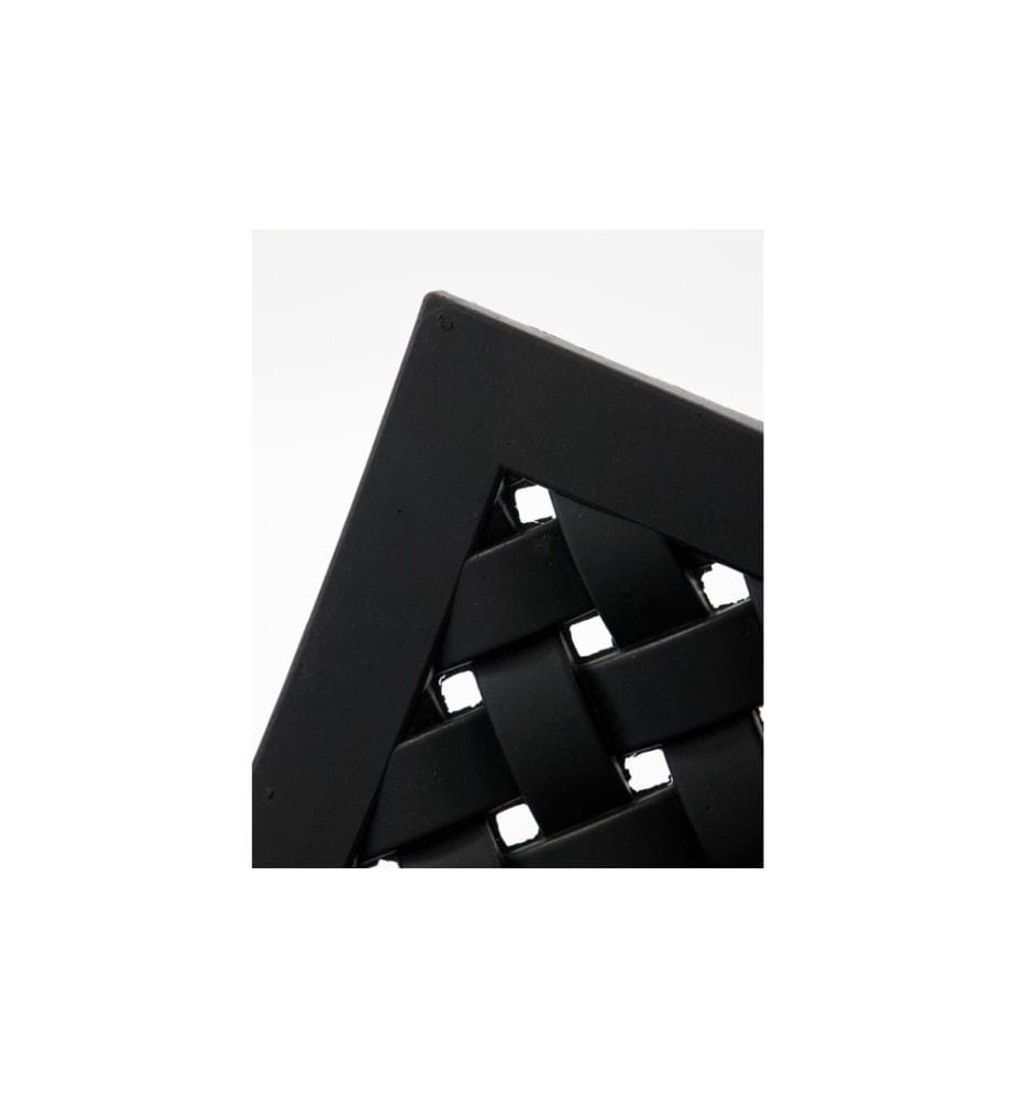 House Doctor Fussmatte Braid, 90 x 60 cm, Schwarz