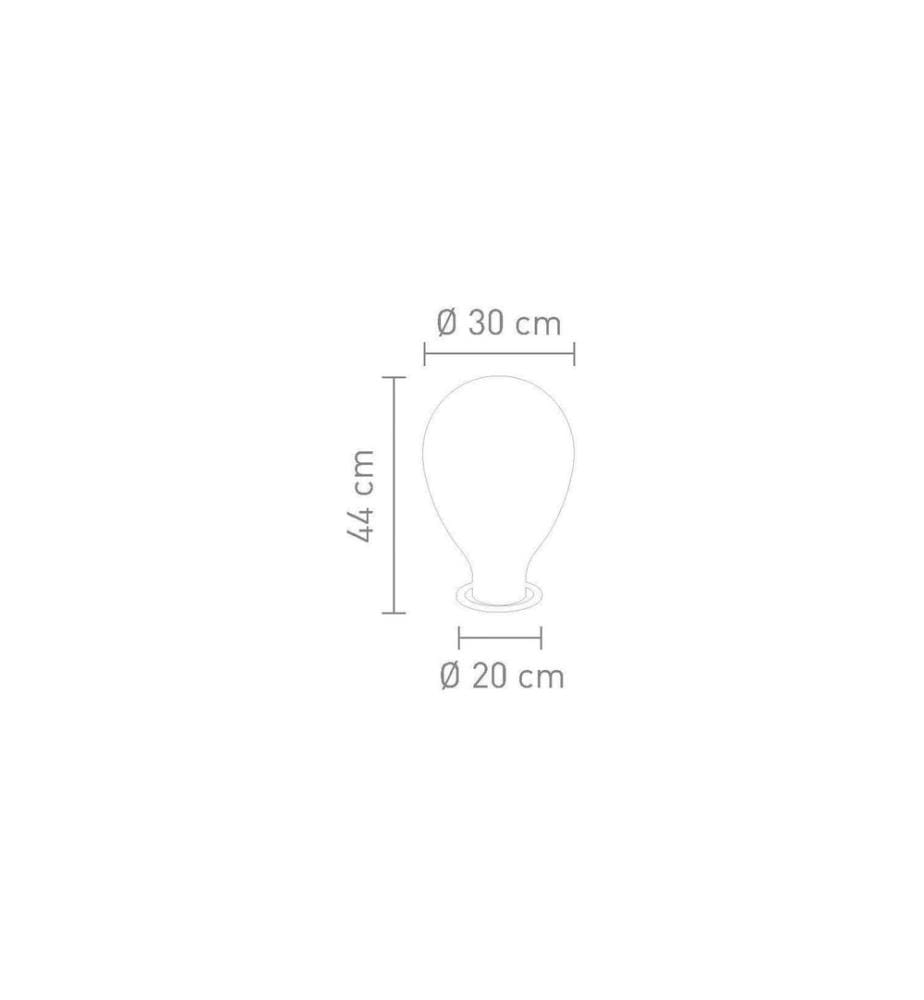 SOMPEX Tischleuchte Bolha 1x E27 44 cm, Smoke