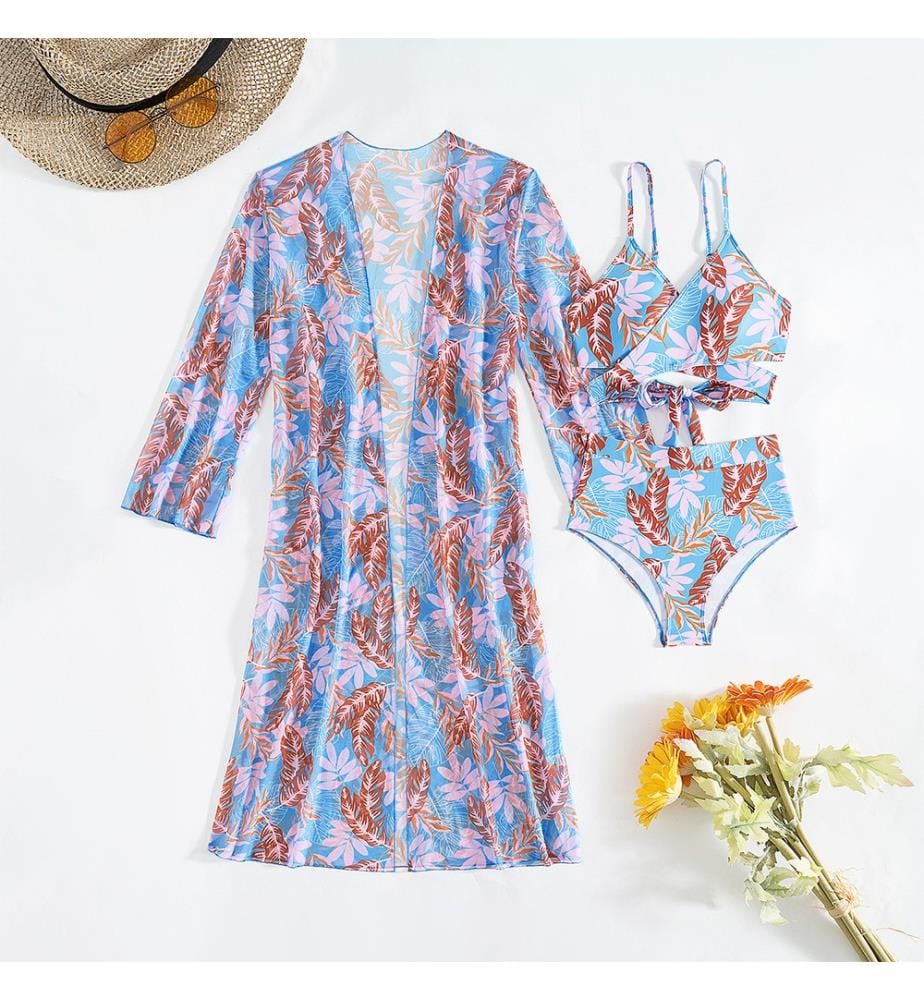 Ensemble de plage tropical - Rose