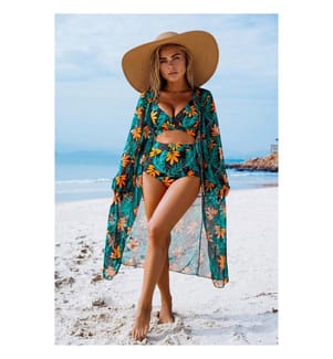 Ensemble de plage tropical - Vert émeraude