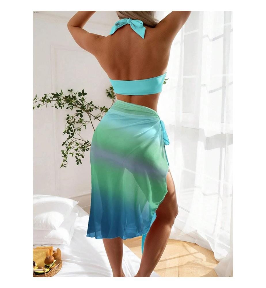 Ensemble de plage glamour - Bleu ciel