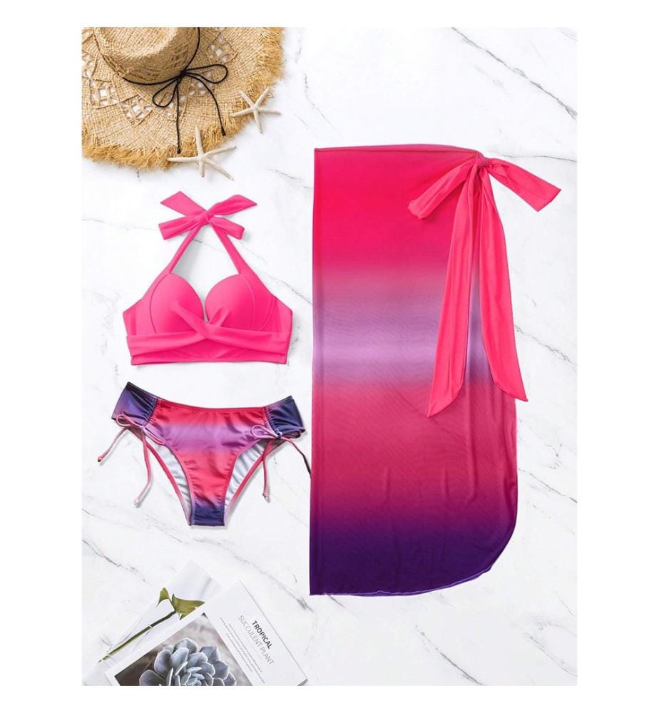 Ensemble de plage glamour - Fuchsia