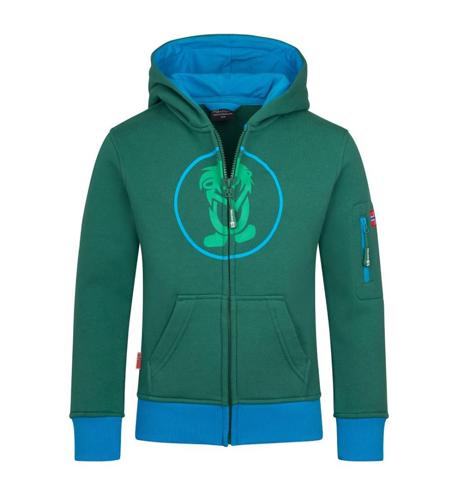 Veste Sortland - vert jungle et bleu dynamique