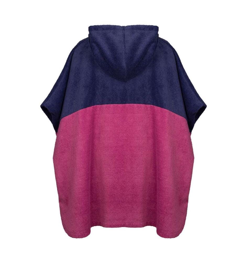 Poncho de surf Kvalvika - Mallow Pink & Violet Blue