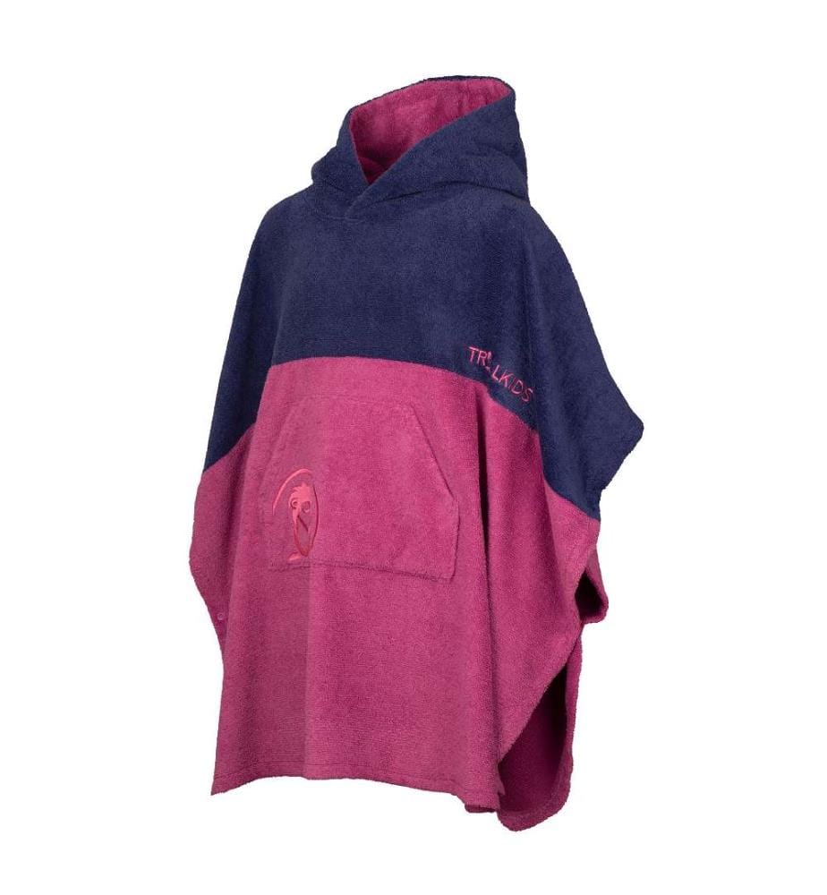 Poncho de surf Kvalvika - Mallow Pink & Violet Blue