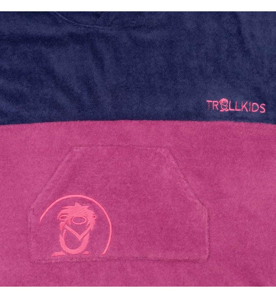 Poncho de surf Kvalvika - Mallow Pink & Violet Blue