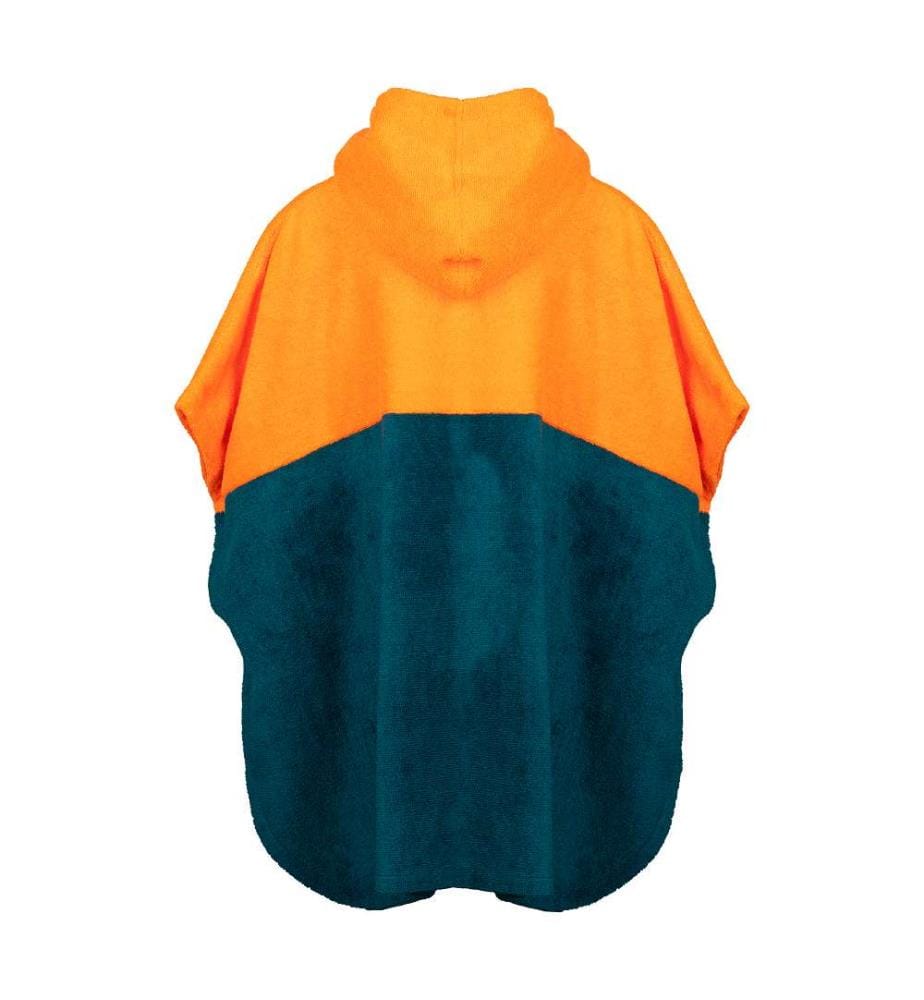 Poncho de surf Kvalvika - Sahara Sunset & Lagoon Green