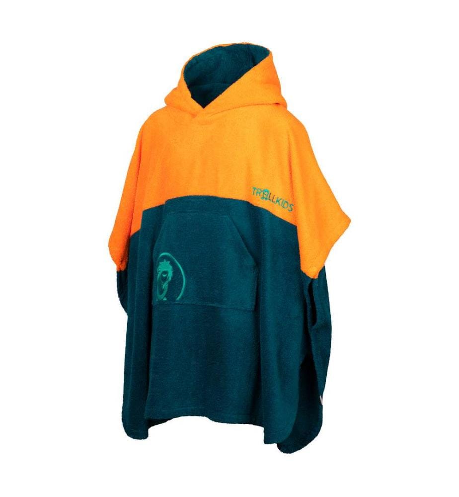 Poncho de surf Kvalvika - Sahara Sunset & Lagoon Green