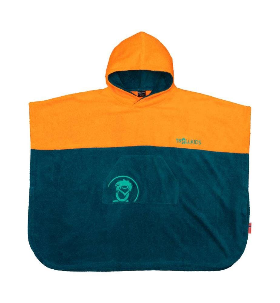 Poncho de surf Kvalvika - Sahara Sunset & Lagoon Green